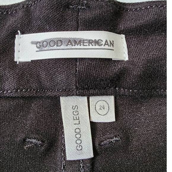 Good American Good Legs Black Coated Skinny Jeans Plus Size 24 NWOT - Picture 5 of 11